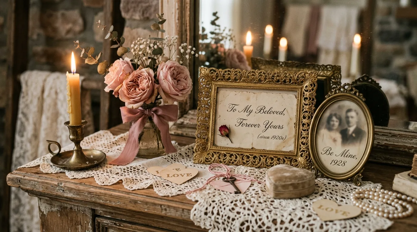 Use glass and metallic accents for polish for 13 Romantic Valentine's Day Decor Ideas for a Love-Filled Home