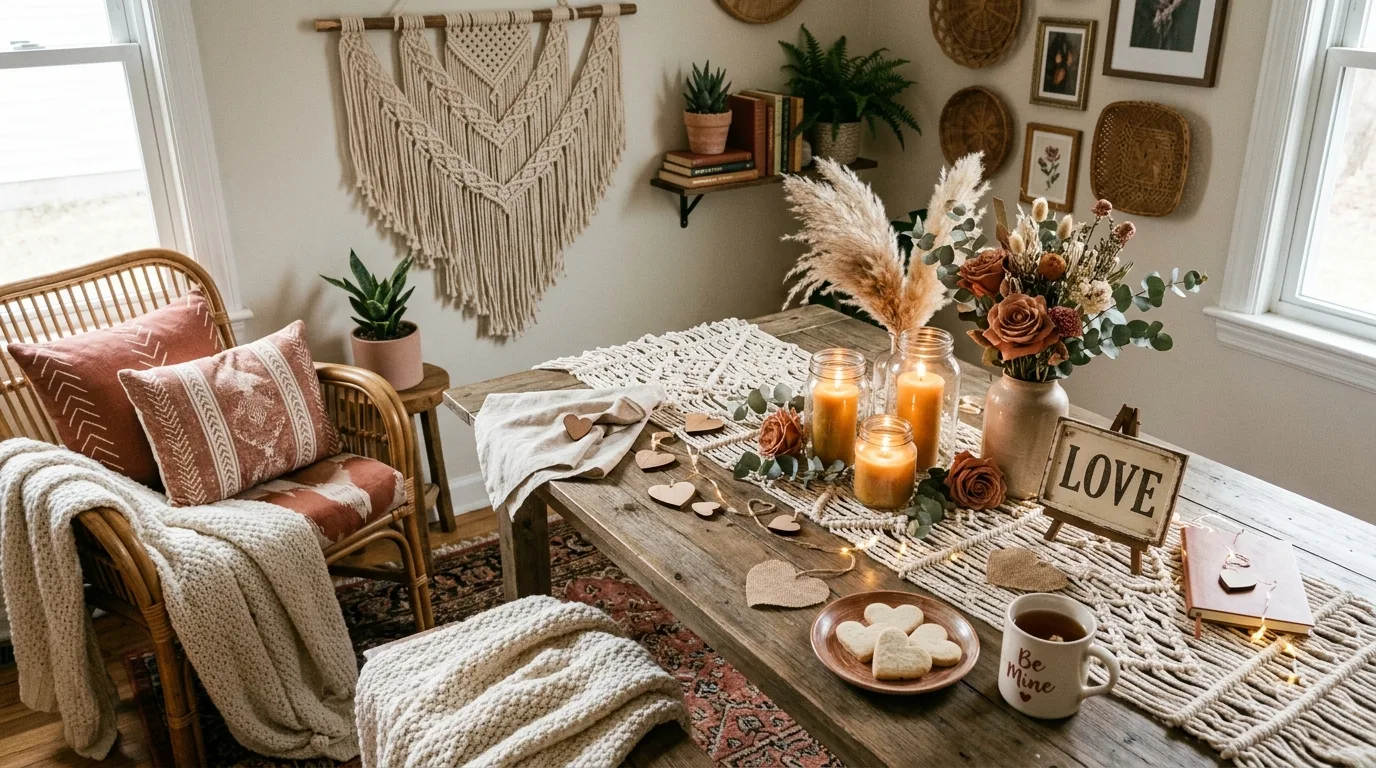 Bring the theme into the bedroom lightly for 13 Romantic Valentine's Day Decor Ideas for a Love-Filled Home