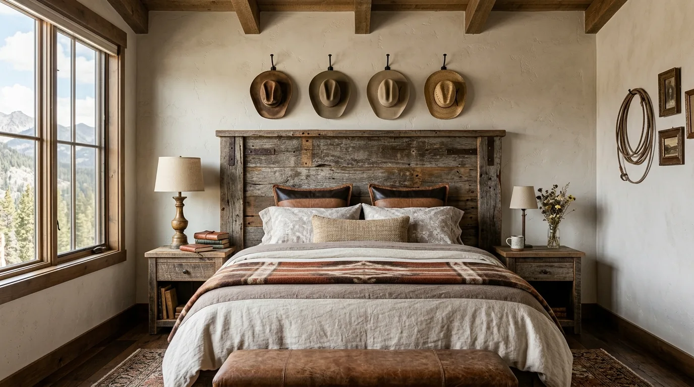 Ground the room in earthy color for 13 Rustic Cowgirl Bedroom Ideas with Western Flair