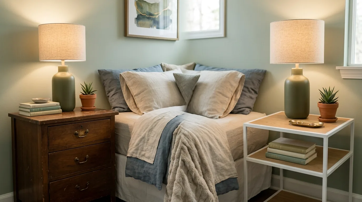 Use lamps or decor as the unifying layer for 12 Helpful Tips on Whether Bedroom Nightstands Should Match