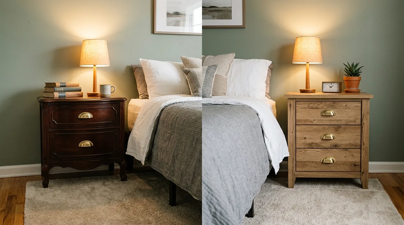 Repeat the hardware for unity for 12 Helpful Tips on Whether Bedroom Nightstands Should Match