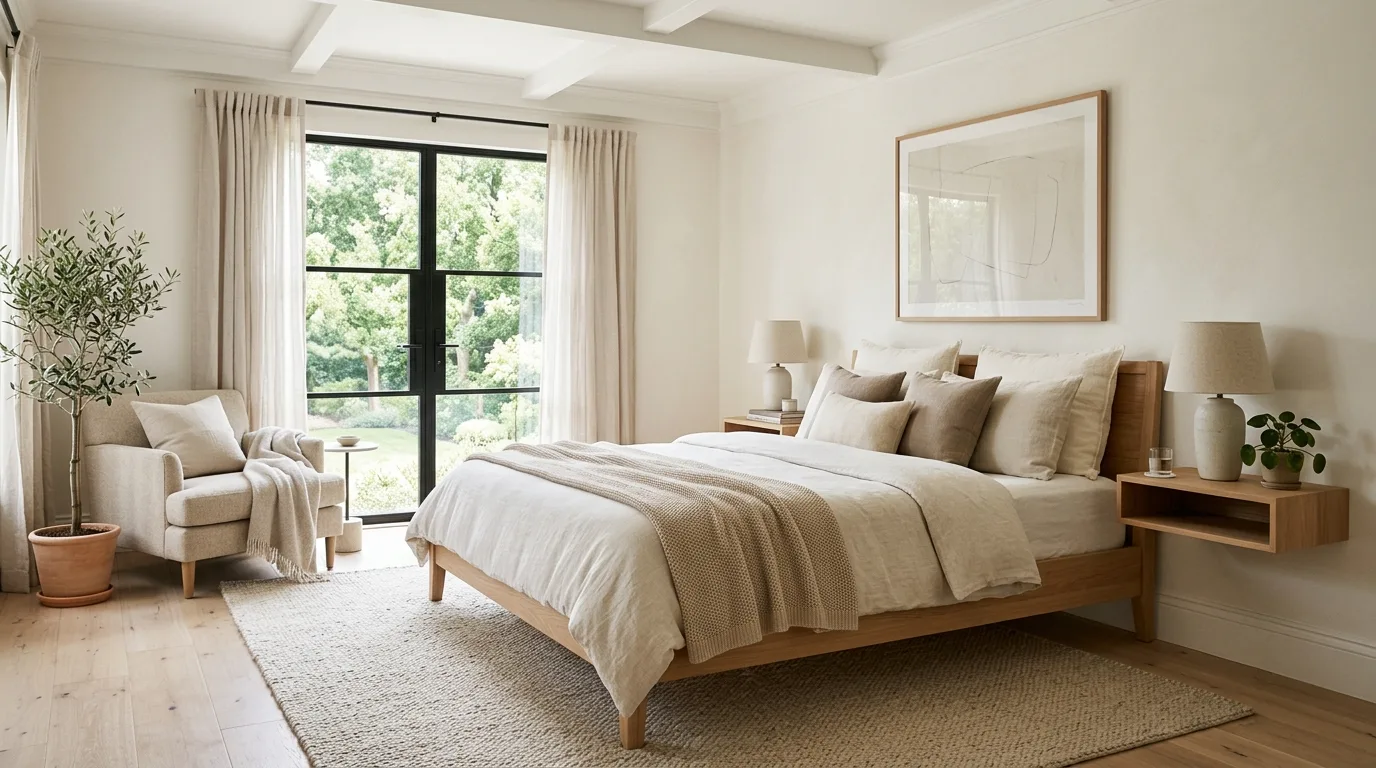 Keep storage elegant and invisible for 12 Chic Single Woman Bedroom Ideas to Celebrate Independence