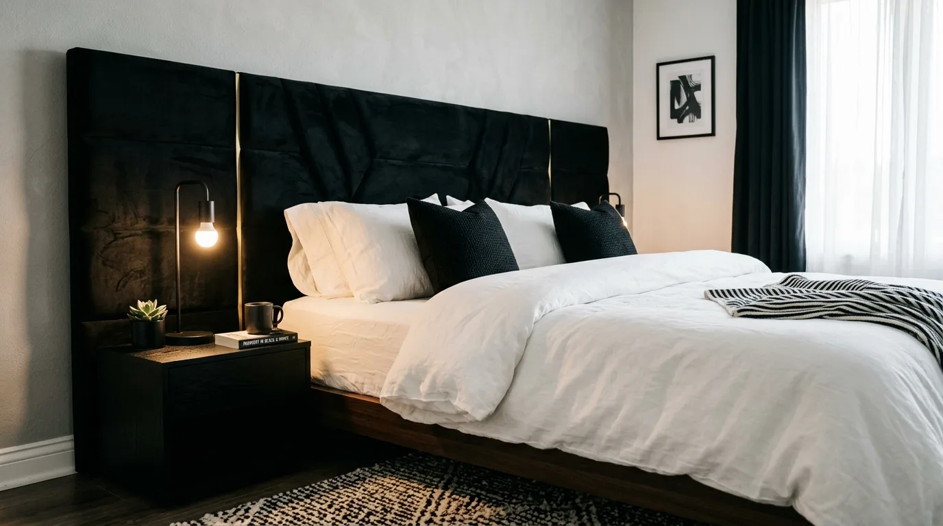Use one stronger design element for 10 Sleek Modern Bedroom Ideas for a Minimalist Vibe