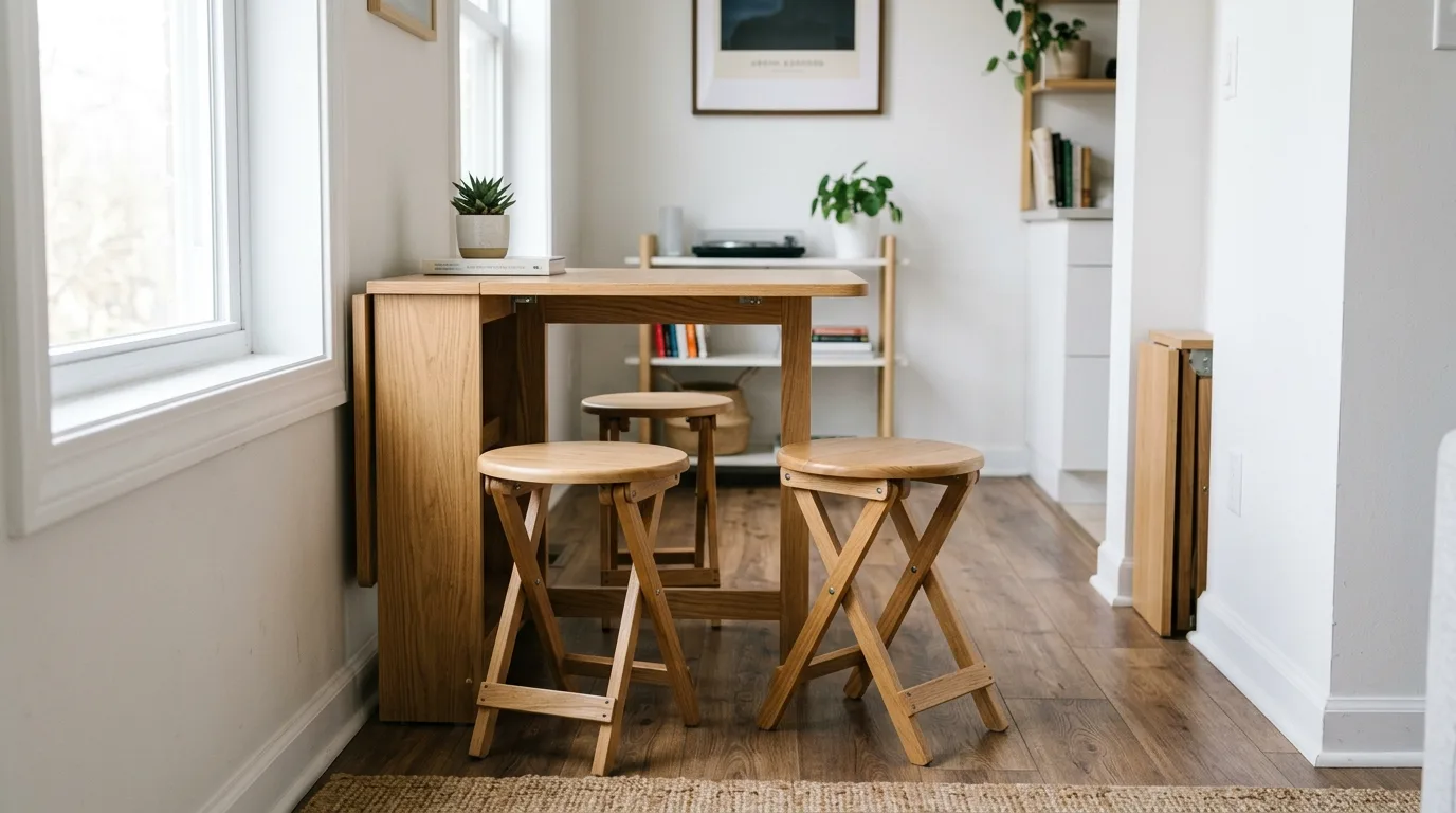 Choose foldable pieces for flexibility for 10 Small Balcony Ideas to Create a Tiny Urban Oasis