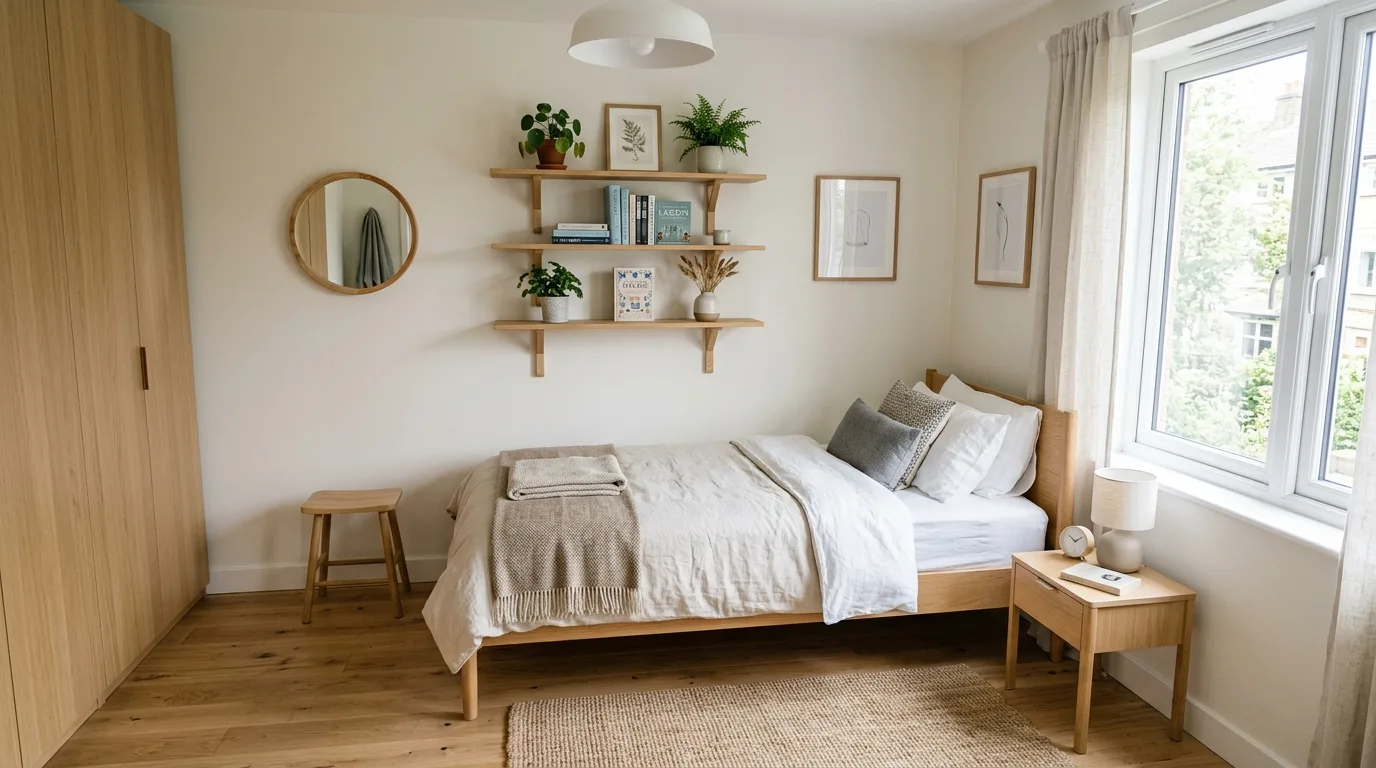 Use vertical storage whenever possible for 12 Small Bedroom Ideas That Maximize Style and Storage