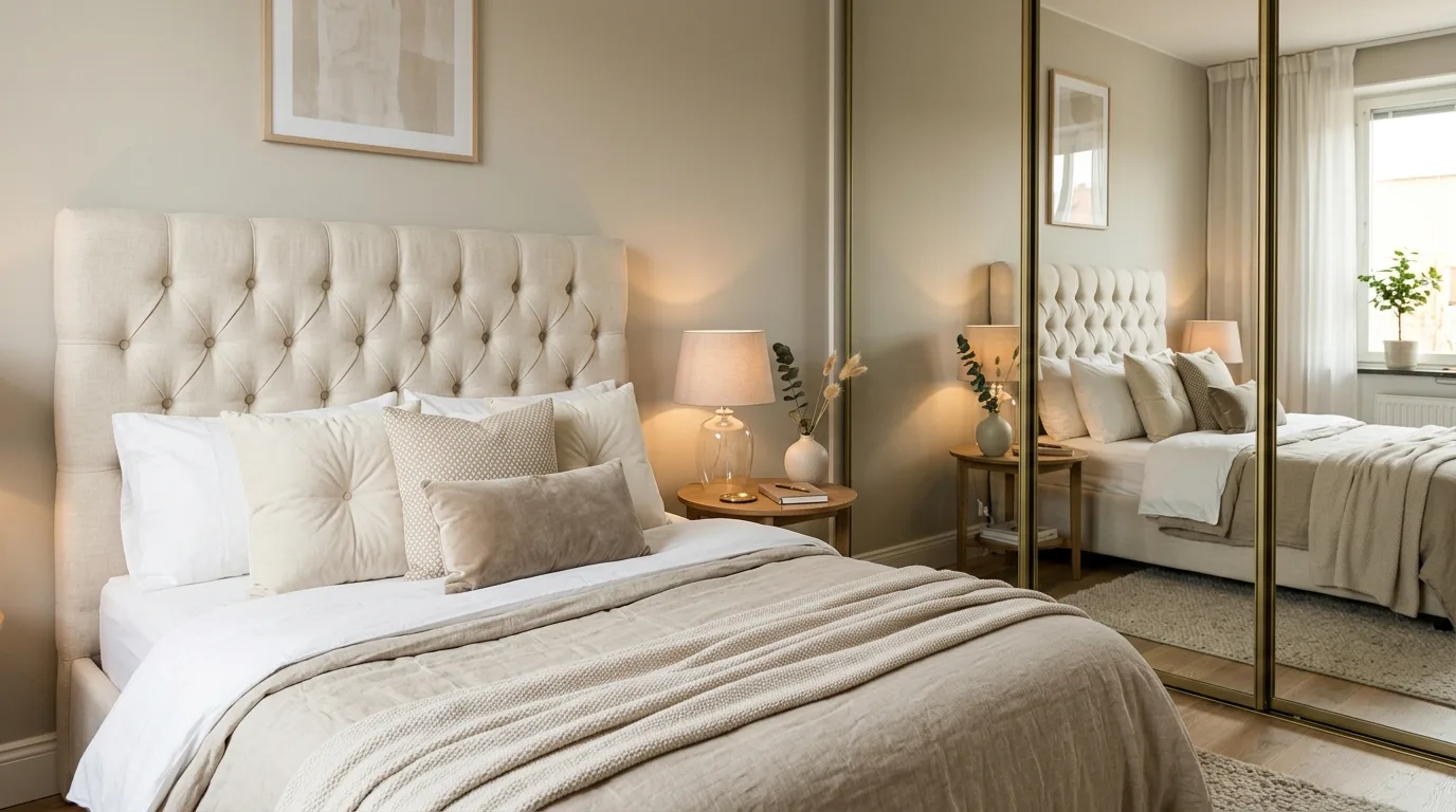 Let some floor space stay open for 12 Small Bedroom Ideas That Maximize Style and Storage