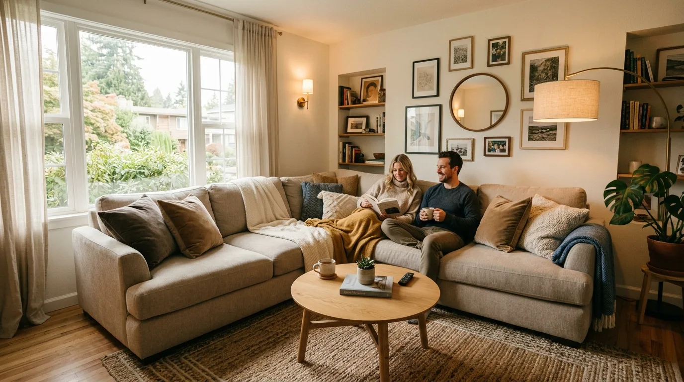 Fit seating carefully into corners for 14 Small Living Room Ideas That Feel Surprisingly Spacious