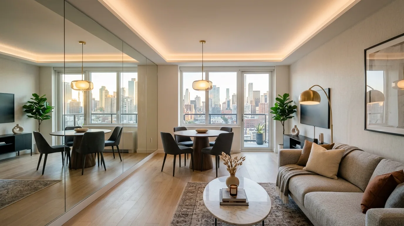 Reflect the room with mirrors for 14 Small Living Room Ideas That Feel Surprisingly Spacious