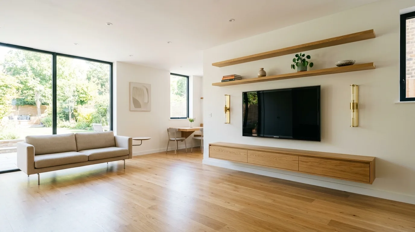 Float or slim down the coffee table for 14 Small Living Room Ideas That Feel Surprisingly Spacious