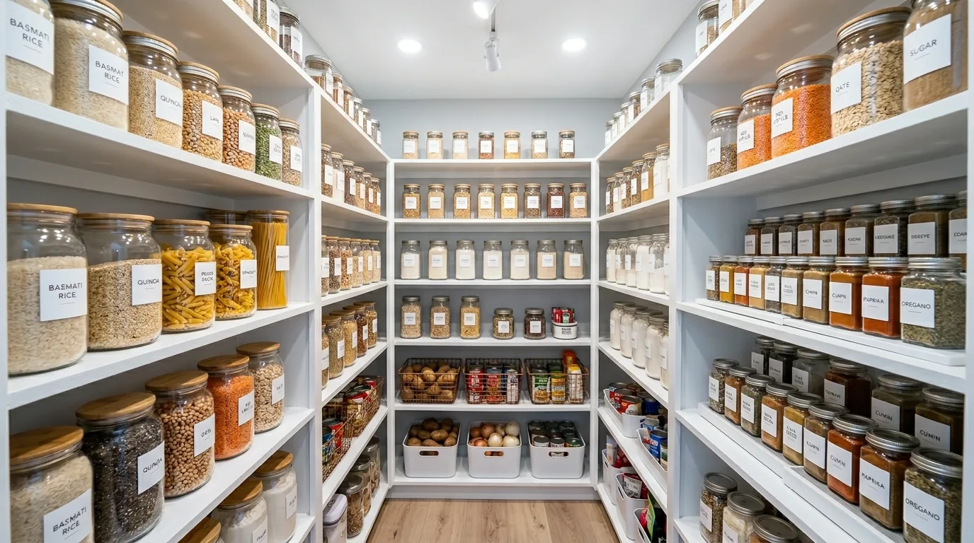 12 Clever Small Walk-In Pantry Organization Hacks for Food Storage