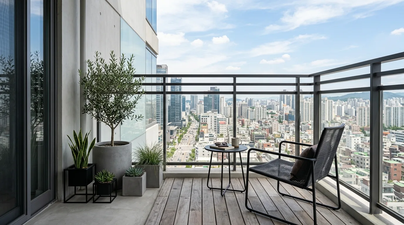 Layer rugs and cushions for comfort for 11 Smart Apartment Balcony Ideas for Cozy Outdoor Living