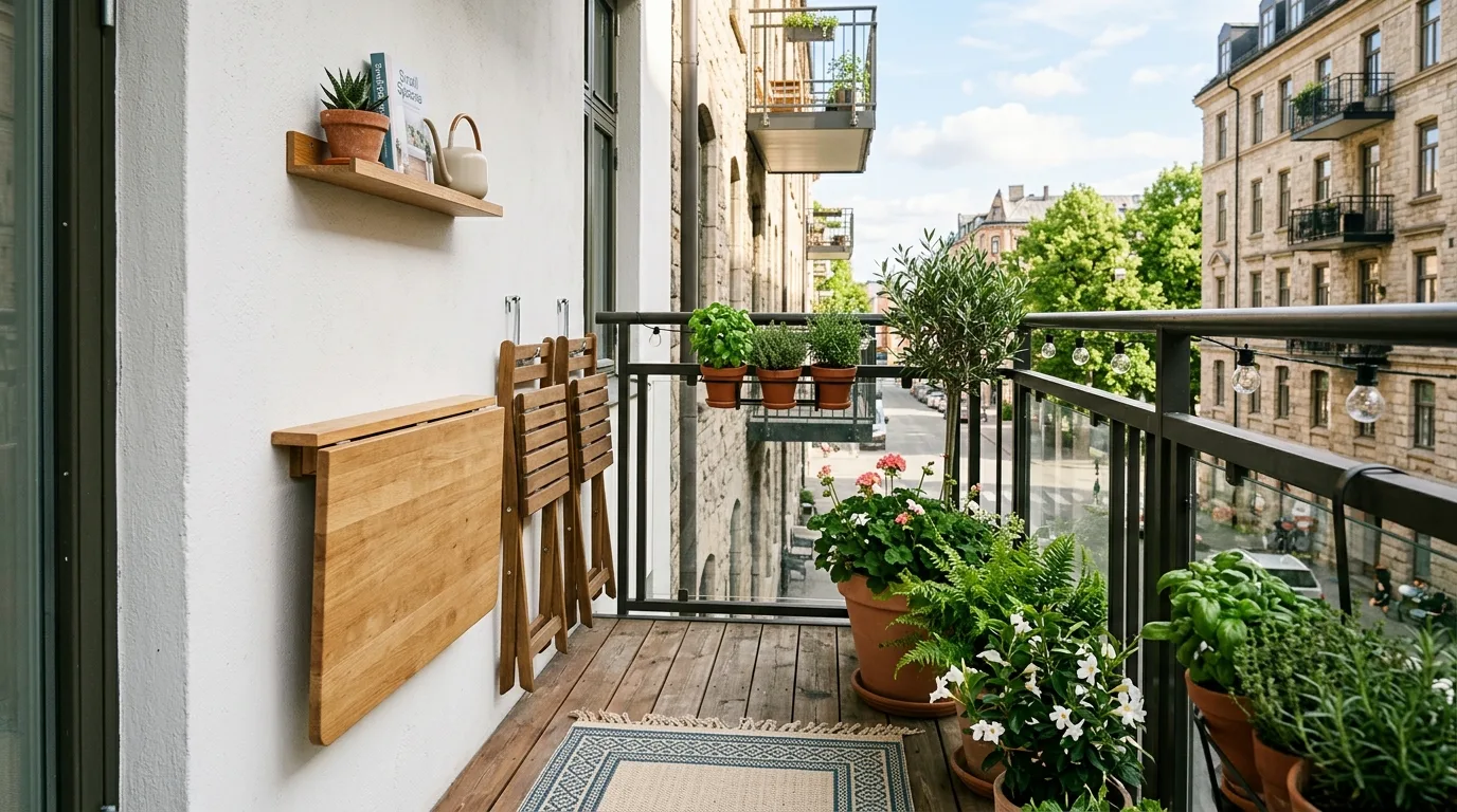 Hang a hammock or statement chair if possible for 11 Smart Apartment Balcony Ideas for Cozy Outdoor Living