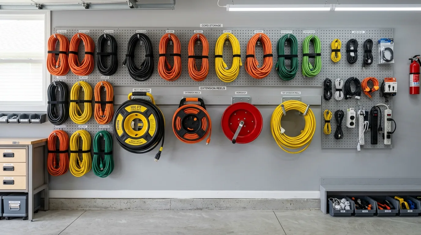 Keep lumber and long items upright safely for 13 Smart Garage Organization Ideas Using Vertical Wall Storage