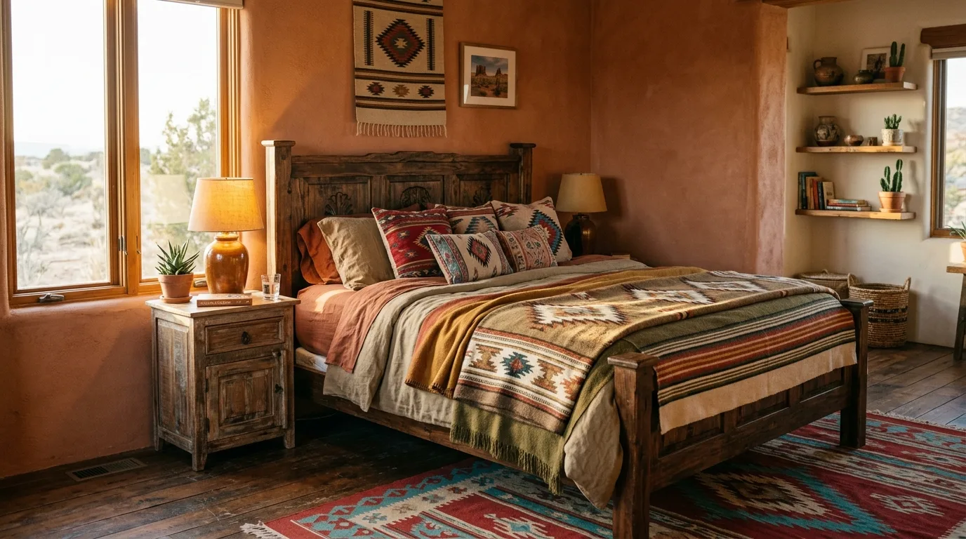11 Warm Southwestern Bedroom Ideas with Earthy Tones