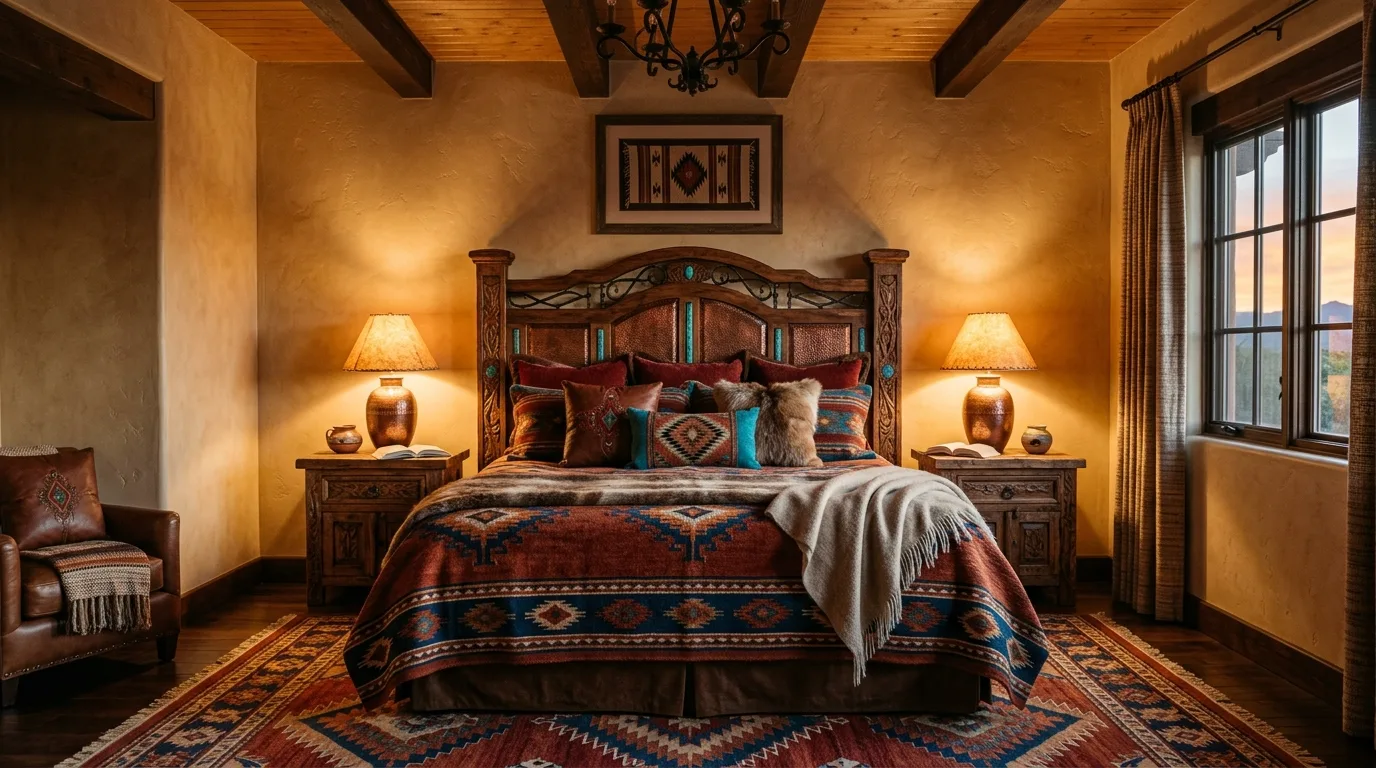 11 Warm Southwestern Bedroom Ideas with Earthy Tones inspiration 12