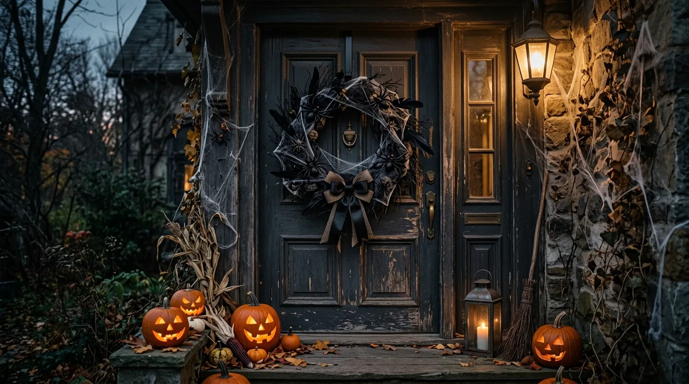 14 Spooky Halloween Door Decor Ideas to Greet Trick or Treaters