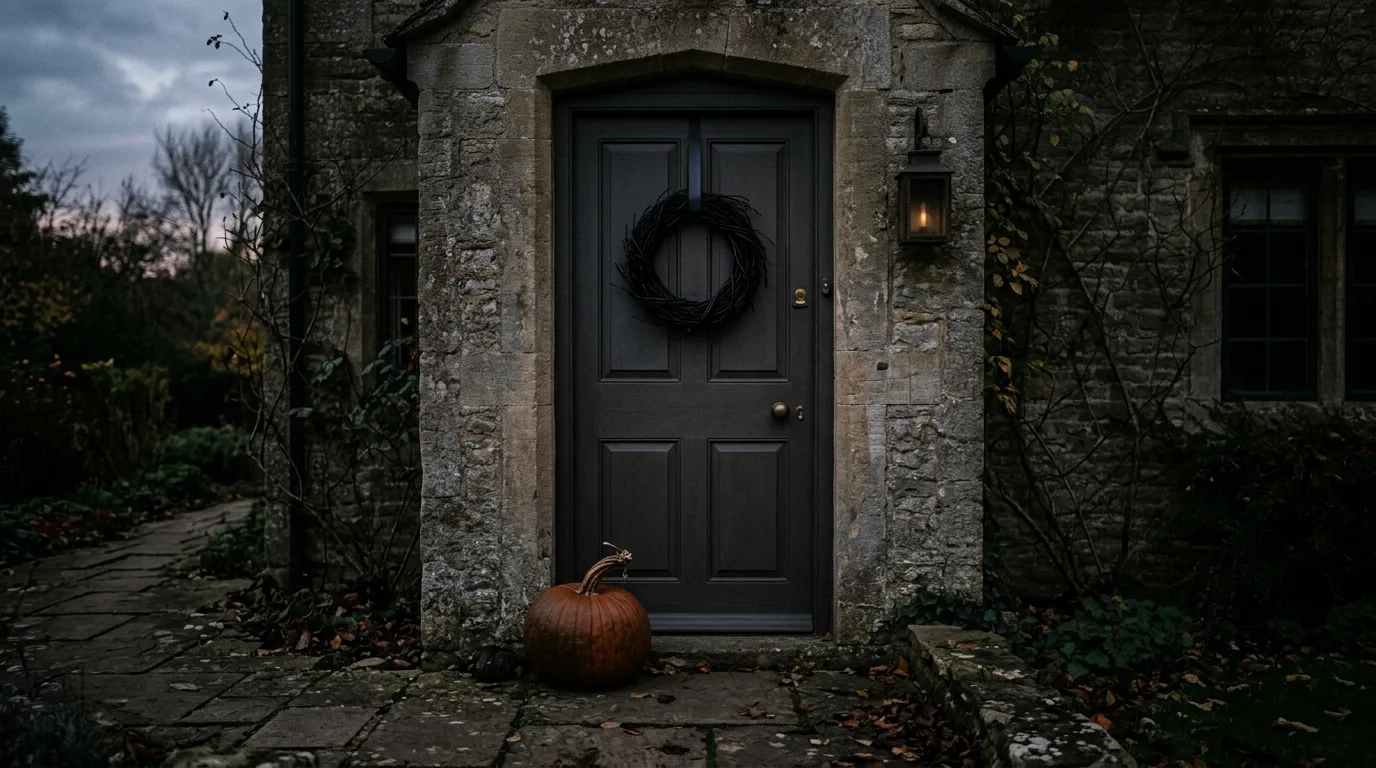 Style for day and night for 14 Spooky Halloween Door Decor Ideas to Greet Trick or Treaters
