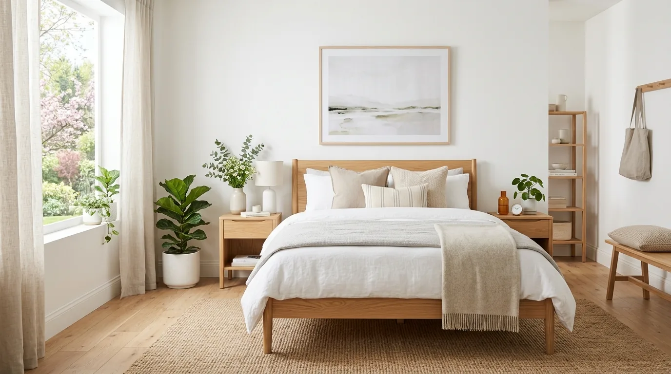 Add fresh flowers or greenery for 11 Fresh Spring Bedroom Ideas to Shake Off the Winter Dust