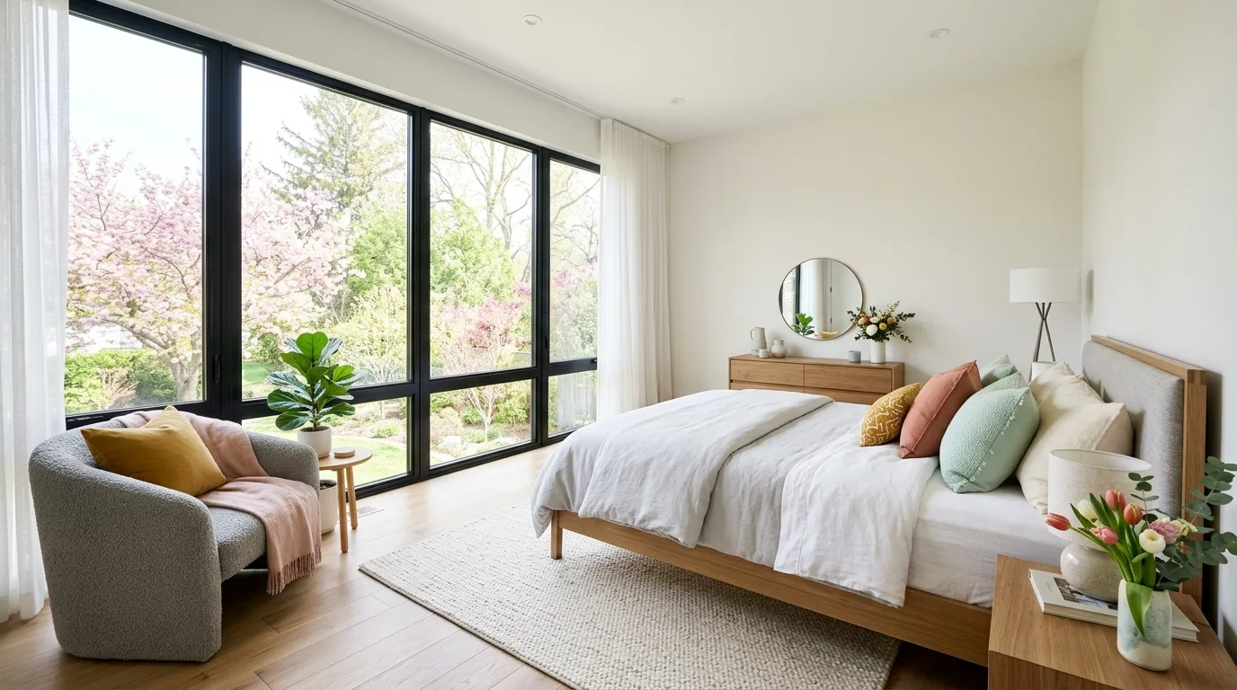 Try floral or botanical accents for 11 Fresh Spring Bedroom Ideas to Shake Off the Winter Dust