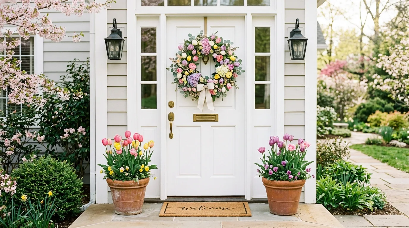 14 Beautiful Spring Front Door Decor Ideas to Welcome Warmer Weather