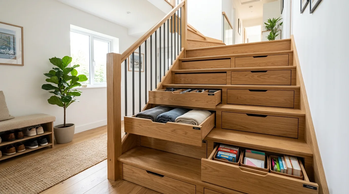 Turn the staircase into a real design moment for 11 Creative Staircase Decorating Ideas to Utilize Vertical Space