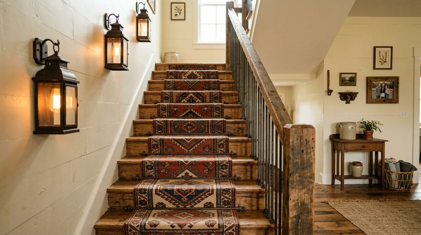 Wrap the banister with greenery seasonally for 11 Creative Staircase Decorating Ideas to Utilize Vertical Space