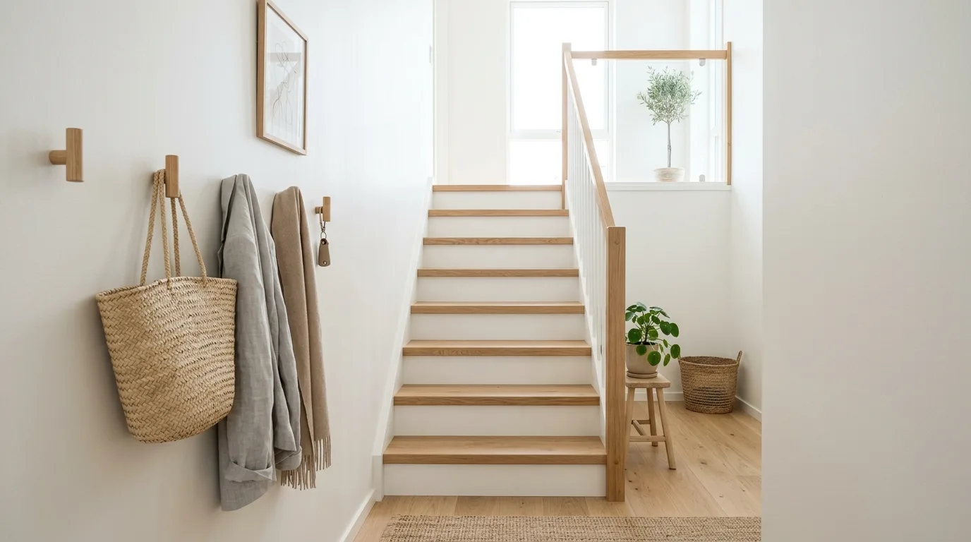 Use color on the stair risers or wall for 11 Creative Staircase Decorating Ideas to Utilize Vertical Space