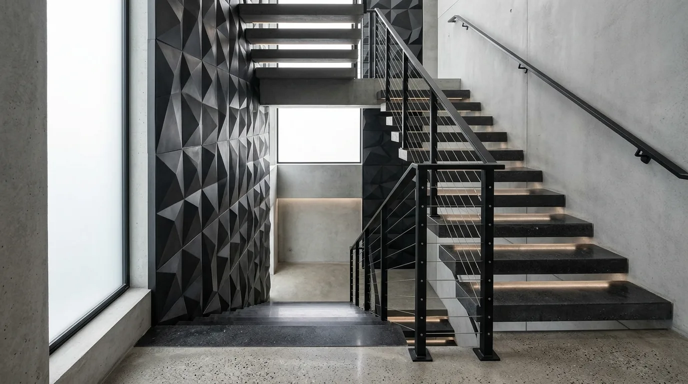 Let the architecture lead the decor for 11 Creative Staircase Decorating Ideas to Utilize Vertical Space