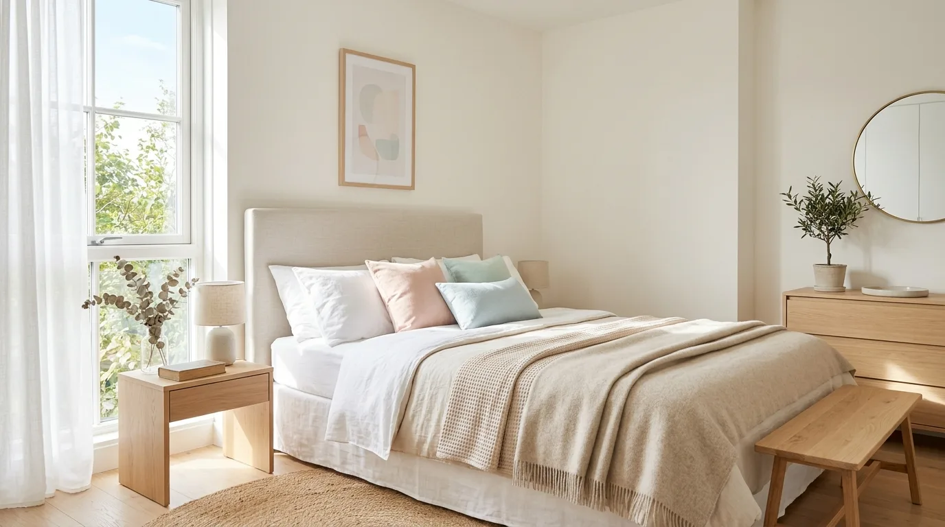 Aim for simplicity with warmth for 12 Stunning Modern Bedroom Ideas with Clean Lines and Calm Colors