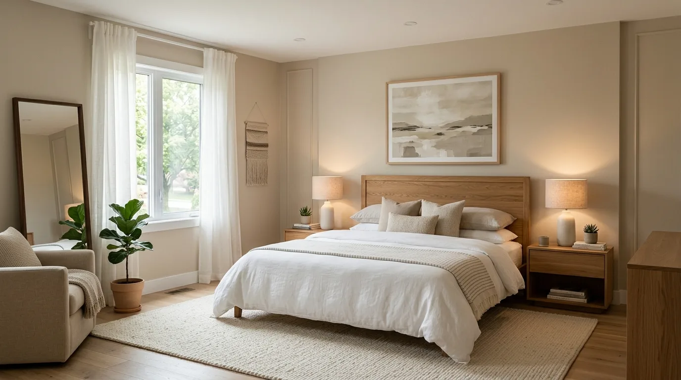 Choose a quiet color palette for 12 Stunning Modern Bedroom Ideas with Clean Lines and Calm Colors