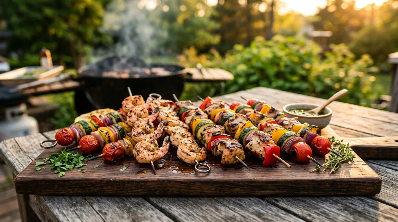 Try skewers for easy serving for 13 Tasty 4th of July Picnic Food Ideas for a Patriotic Feast