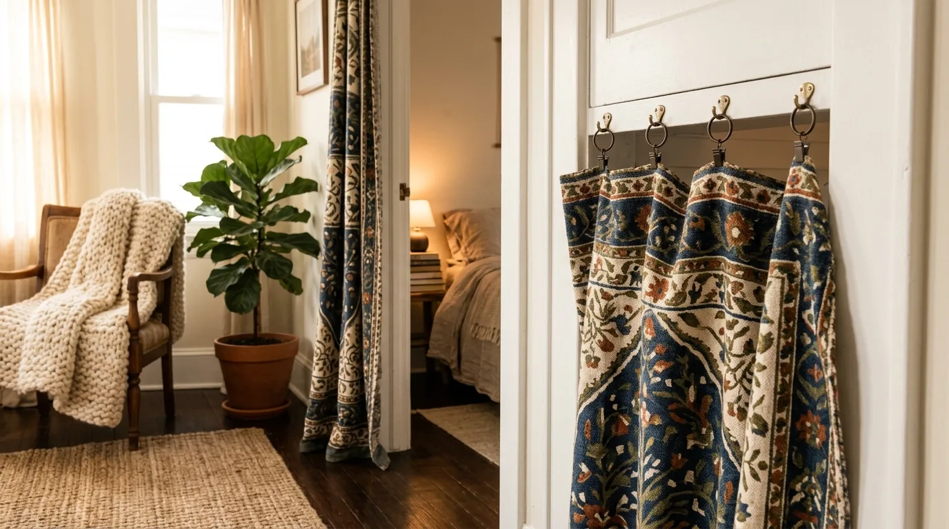 Use bookcases or dividers strategically for 10 Smart Temporary Door Ideas for Renters and Privacy