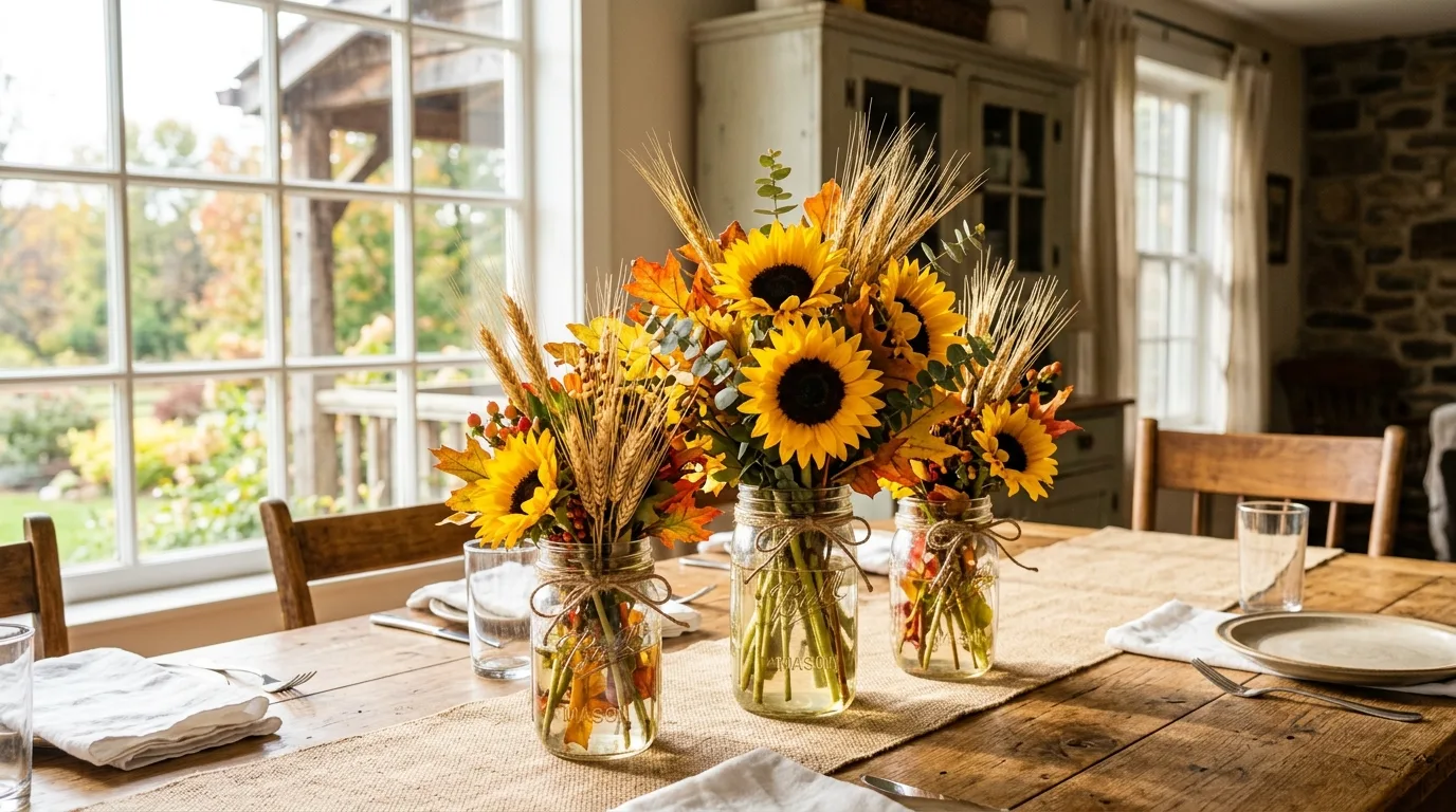 Use fruit for richness for 12 Elegant Thanksgiving Centerpiece Ideas for a Grateful Table