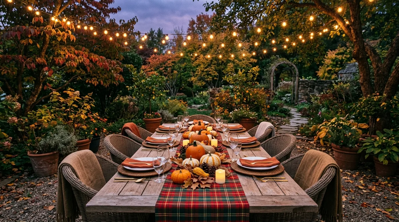 Bring in mini pumpkins or gourds for 13 Beautiful Thanksgiving Tablescape Ideas to Wow Your Guests