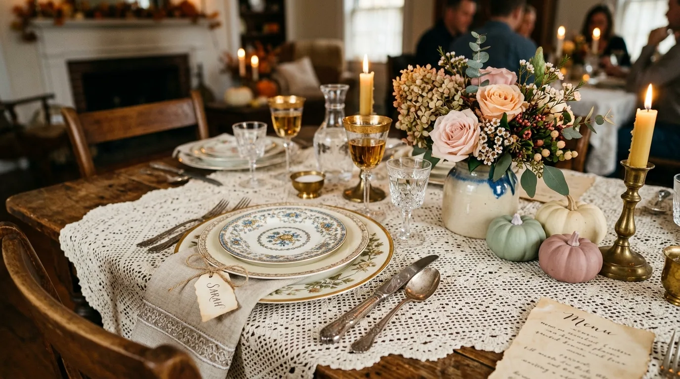 Try name cards or napkin ties for 13 Beautiful Thanksgiving Tablescape Ideas to Wow Your Guests