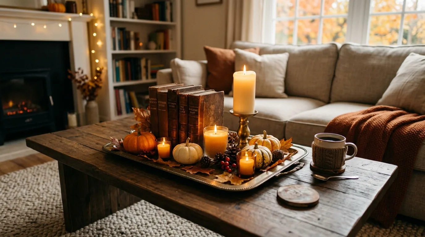 Let window light become part of the decor for 13 Timeless Vintage Fall Decor Ideas for a Nostalgic Autumn