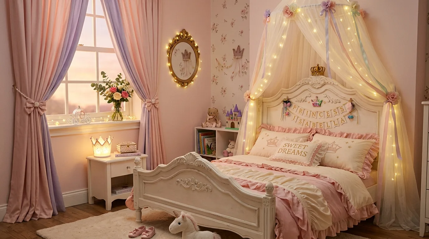 Layer the bed with soft texture for 11 Adorable Toddler Girl Bedroom Ideas for a Magical Space