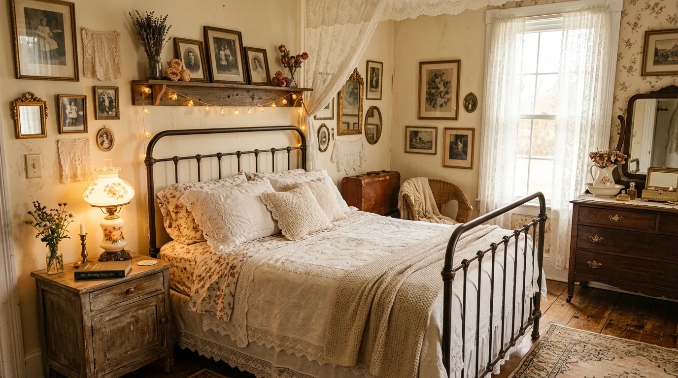 Add plants or branches for life for 14 Trendy Aesthetic Bedroom Ideas for the Ultimate Instagram Look