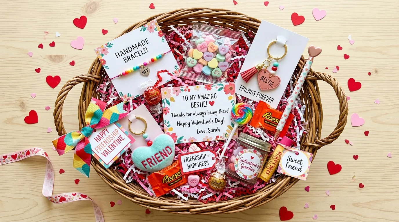 Keep it sweet but not overloaded for 14 Sweet Valentine's Basket Ideas for Kids and Loved Ones