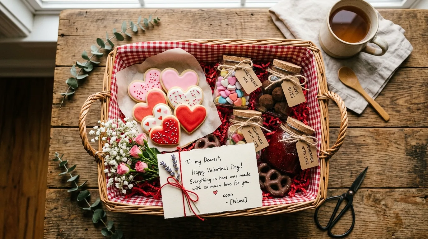 Create a craft basket for kids for 14 Sweet Valentine's Basket Ideas for Kids and Loved Ones