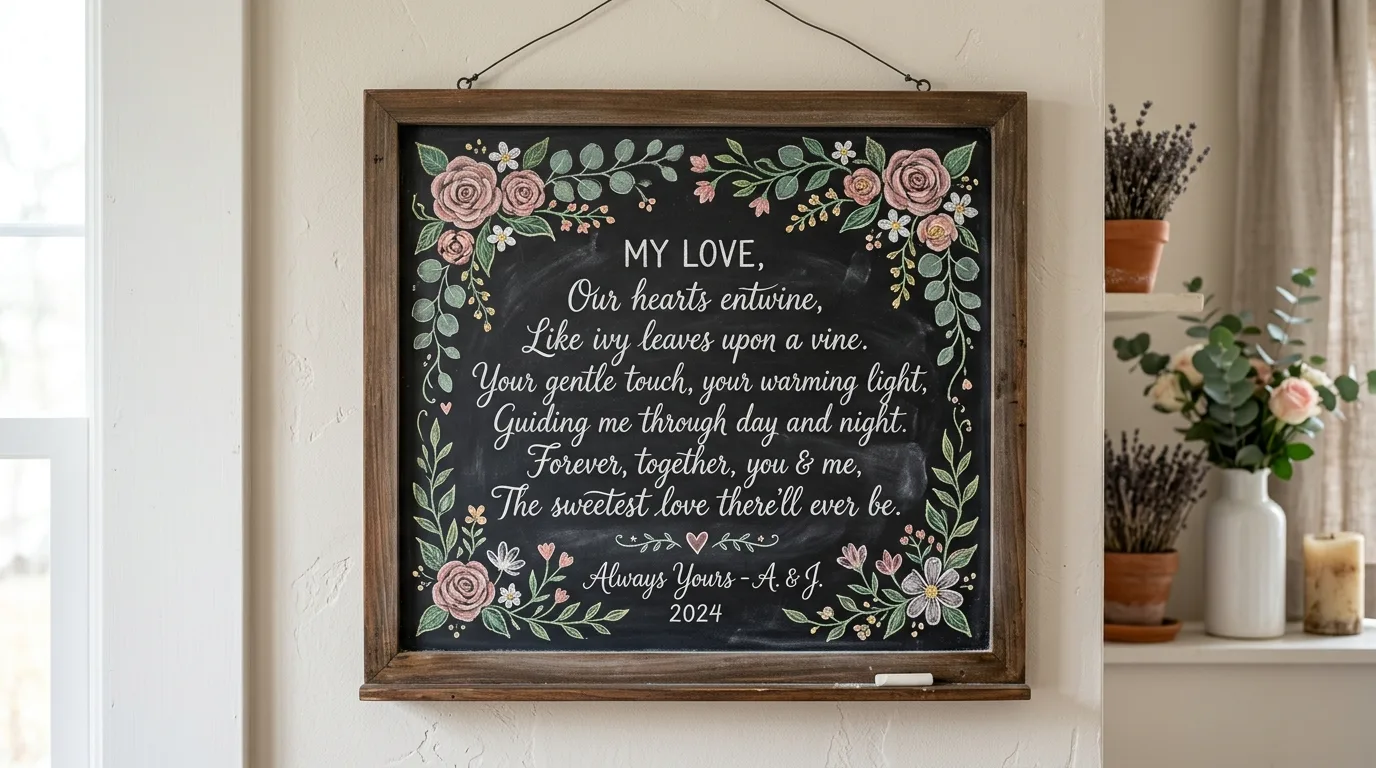 Keep the message personal for 11 Cute Valentine's Day Chalkboard Decor Ideas for a Love Note