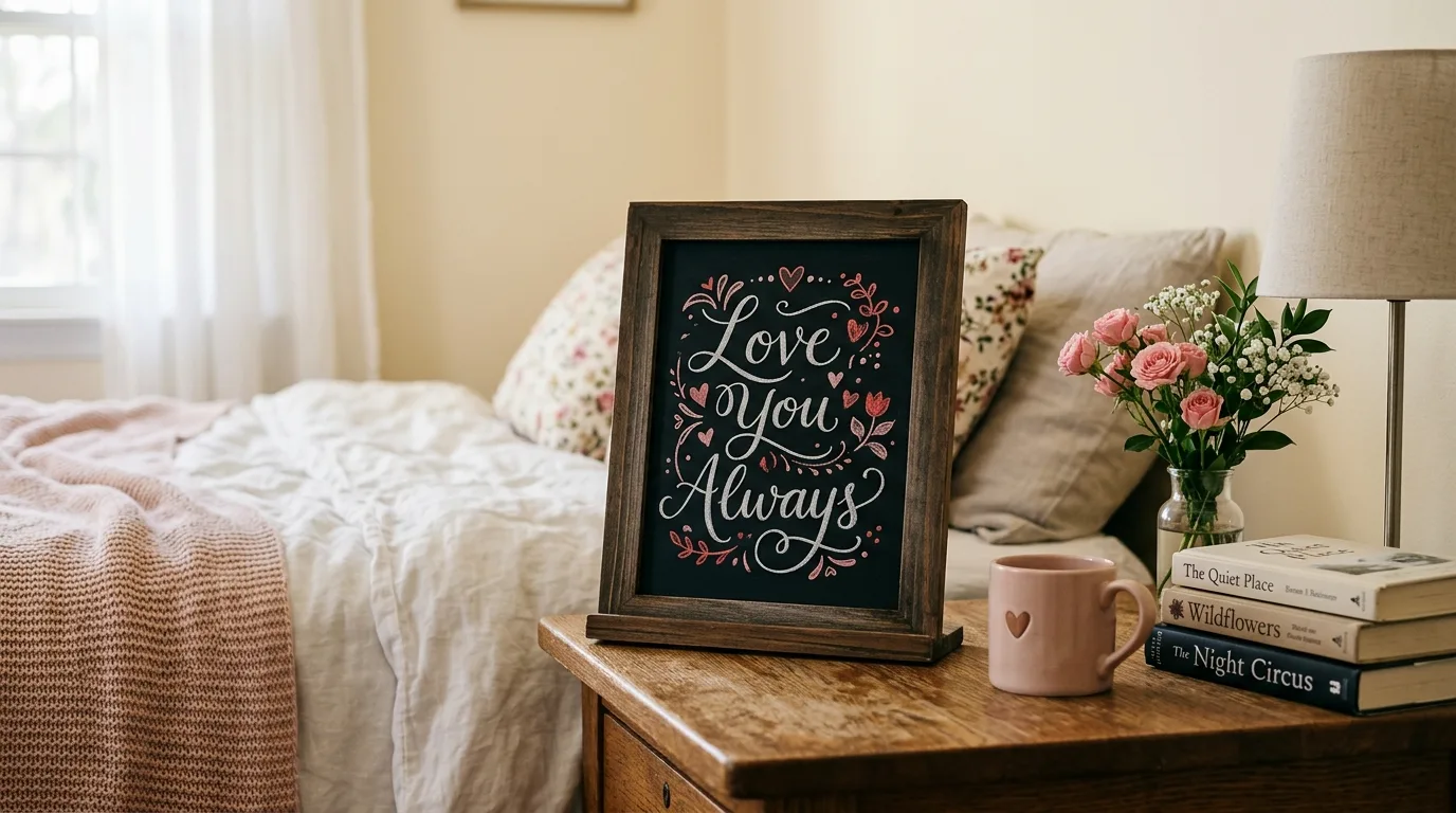 Use heart doodles and borders for 11 Cute Valentine's Day Chalkboard Decor Ideas for a Love Note