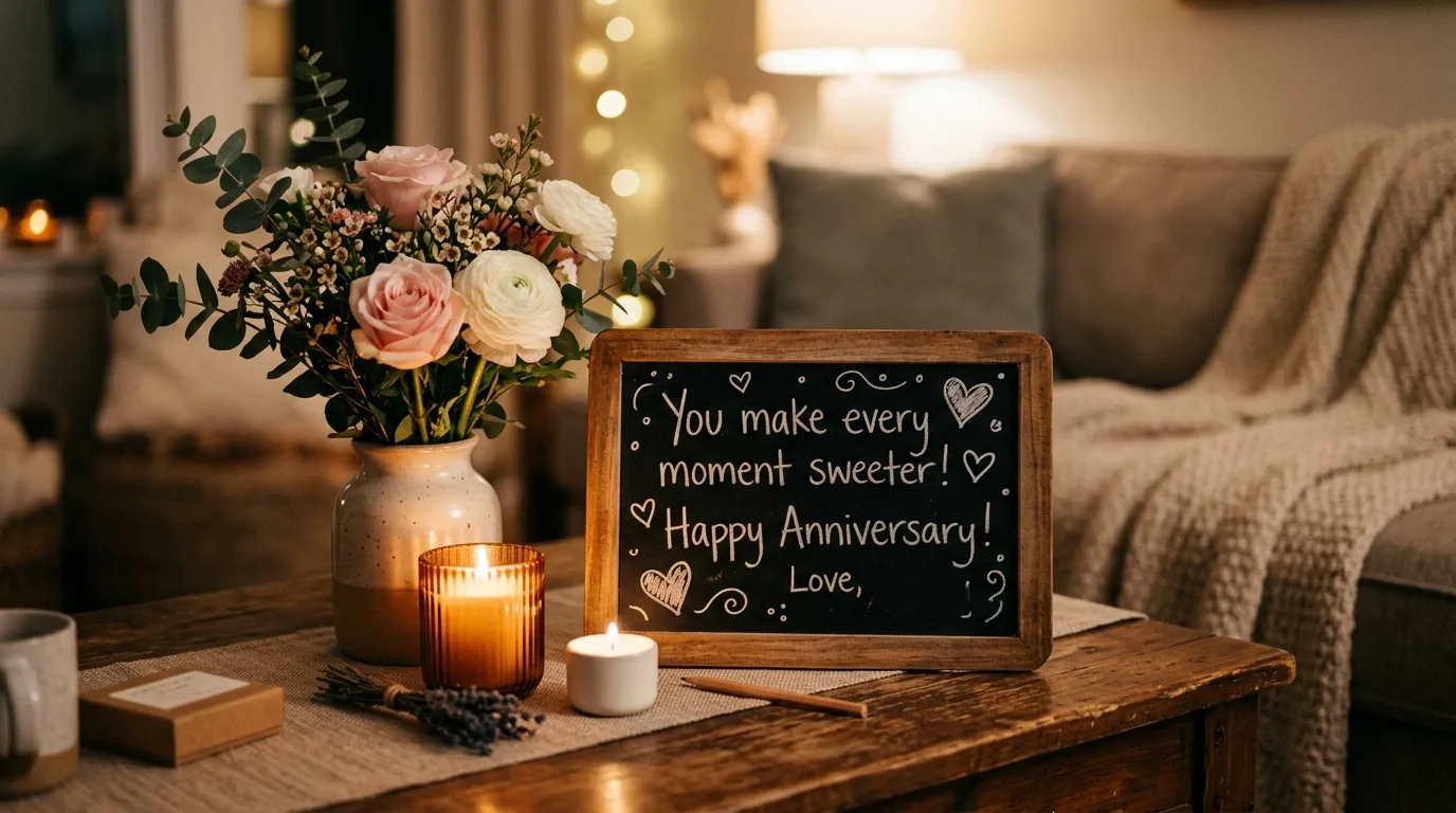 Layer a board on a mantel for 11 Cute Valentine's Day Chalkboard Decor Ideas for a Love Note