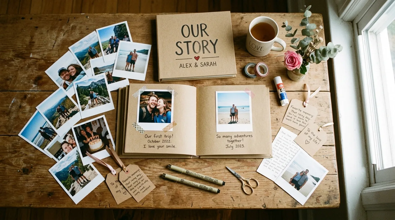 Add a handwritten note for 12 Romantic Valentine's Day Gift Ideas for Boyfriend He'll Love