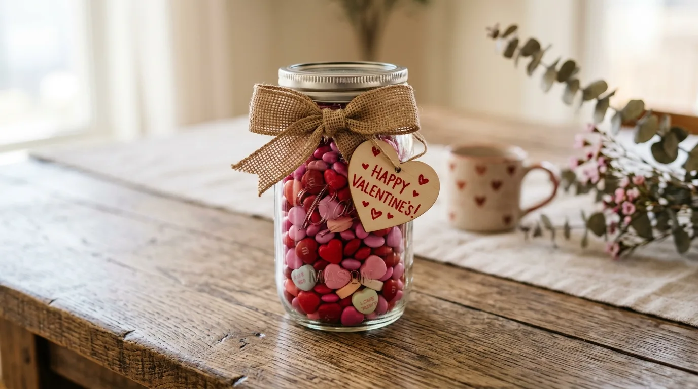 14 Adorable Valentine's Day Mason Jar Craft Ideas for Decor