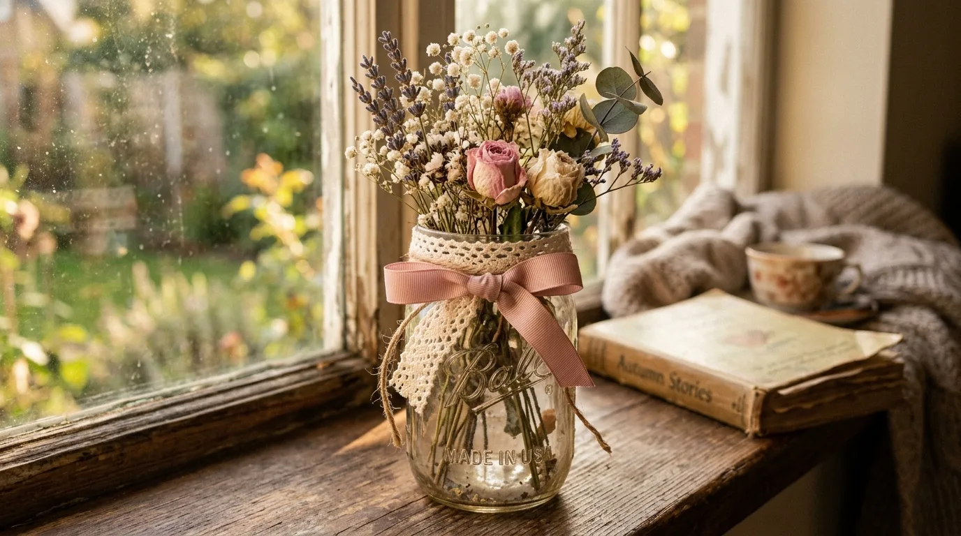 Use jars on shelves and trays for 14 Adorable Valentine's Day Mason Jar Craft Ideas for Decor