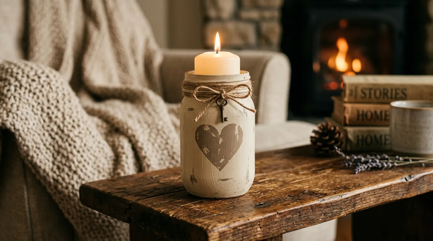 Make them suit the room or recipient for 14 Adorable Valentine's Day Mason Jar Craft Ideas for Decor