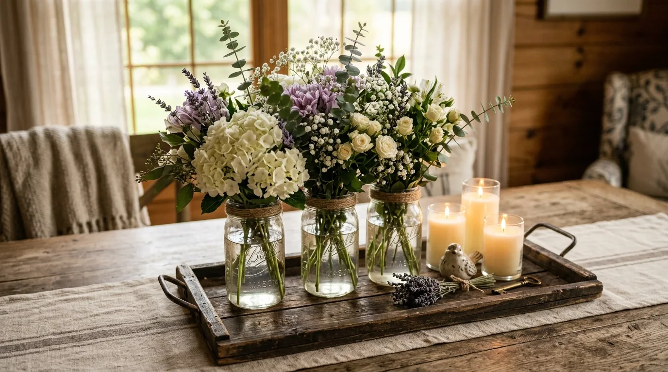 Try glitter or metallic accents carefully for 14 Adorable Valentine's Day Mason Jar Craft Ideas for Decor