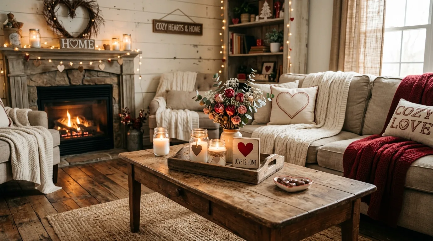 13 Charming Valentine's Day Rustic Decor Ideas for Farmhouse Romance