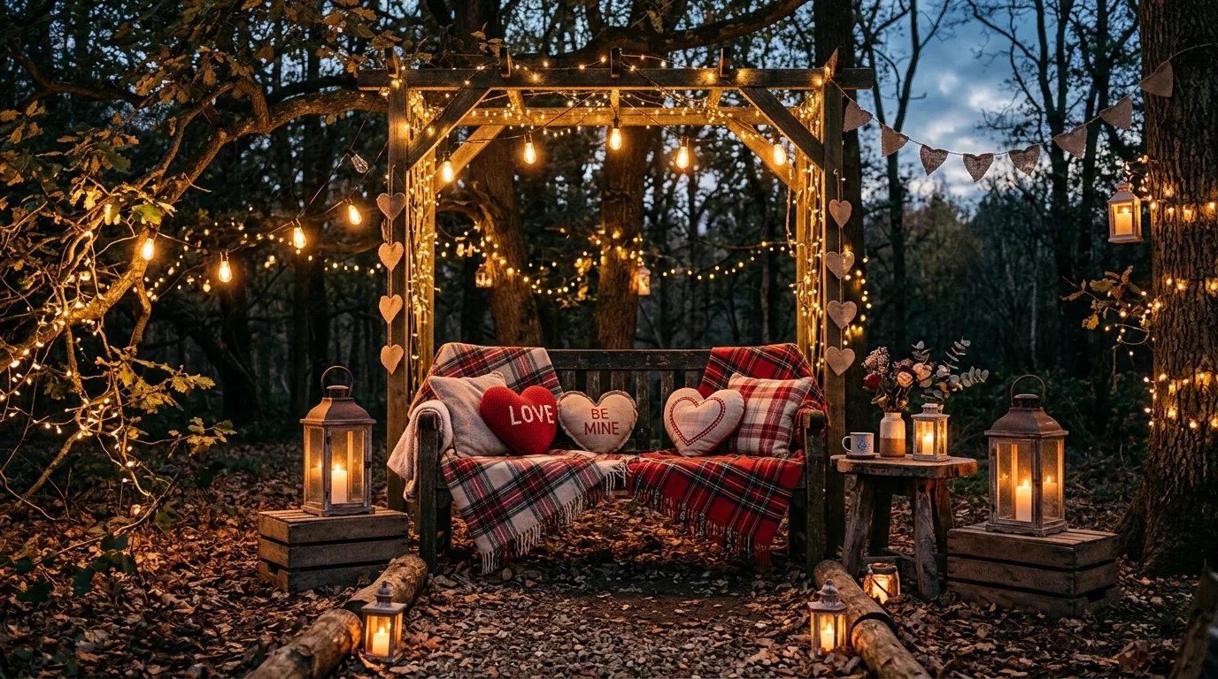 Use one or two stronger focal pieces for 13 Charming Valentine's Day Rustic Decor Ideas for Farmhouse Romance